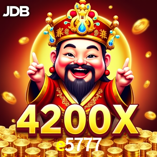 Imagem promocional da e5777 mostrando a plataforma e suas vantagens